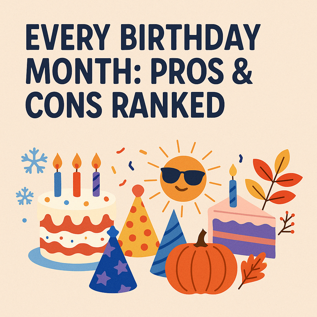Every Birthday Month Ranked by Chaos, Cake, and Weather: The Pros & Cons of Being Born All Year Round - Buttermint Cream Co.