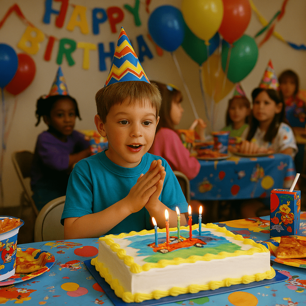 The Dream Kid's Birthday Party in 1995: A Totally Awesome Throwback - Buttermint Cream Co.