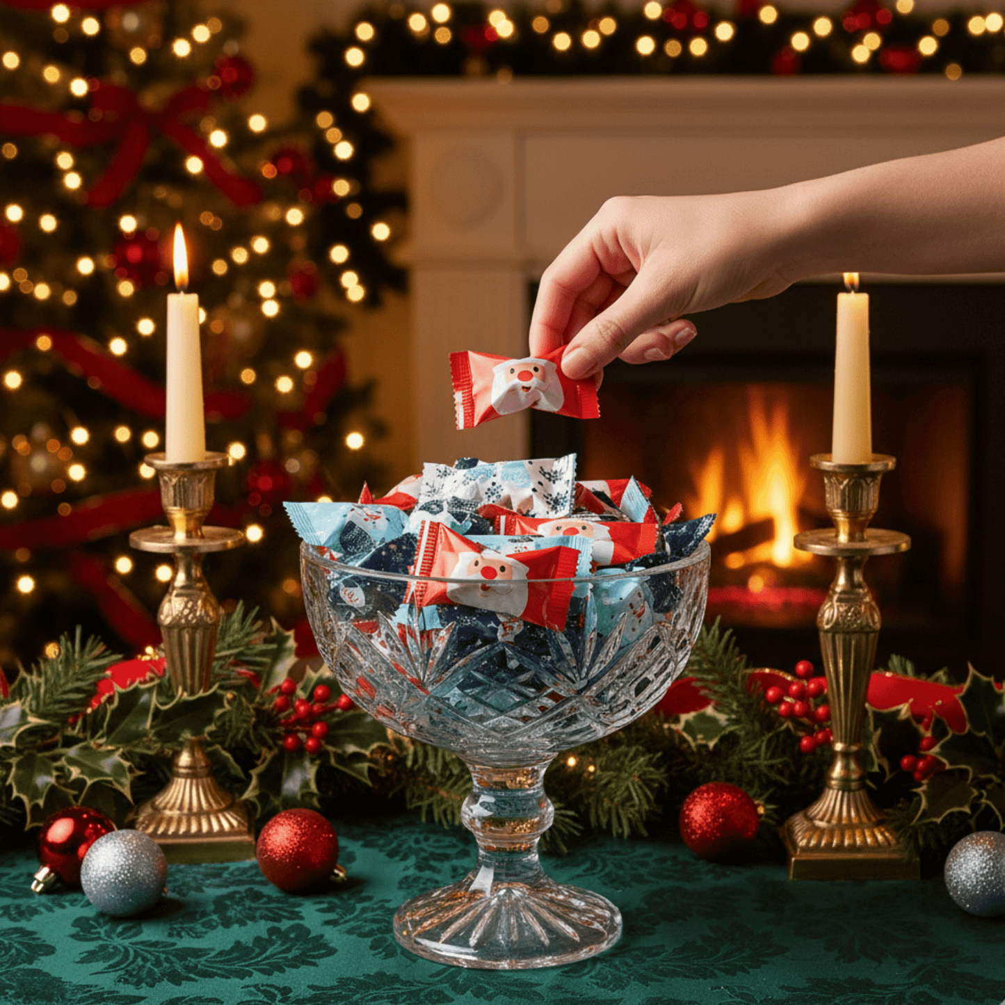 216ct Bulk Santa and Snowman - Candy Mints Wrapped Christmas Buttermints - Buttermint Cream Co.