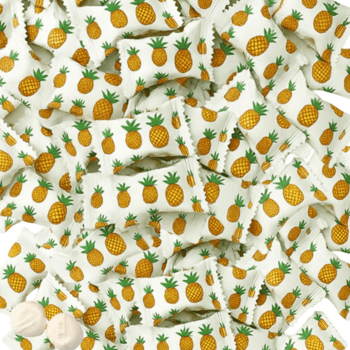 216ct Bulk Summer Butter mints – Individually Wrapped Butter Mints for Tropical Candy Buffets, Beach Parties, and Celebration Favors, Pineapple Wrapper Mint Flavor - Birthday911