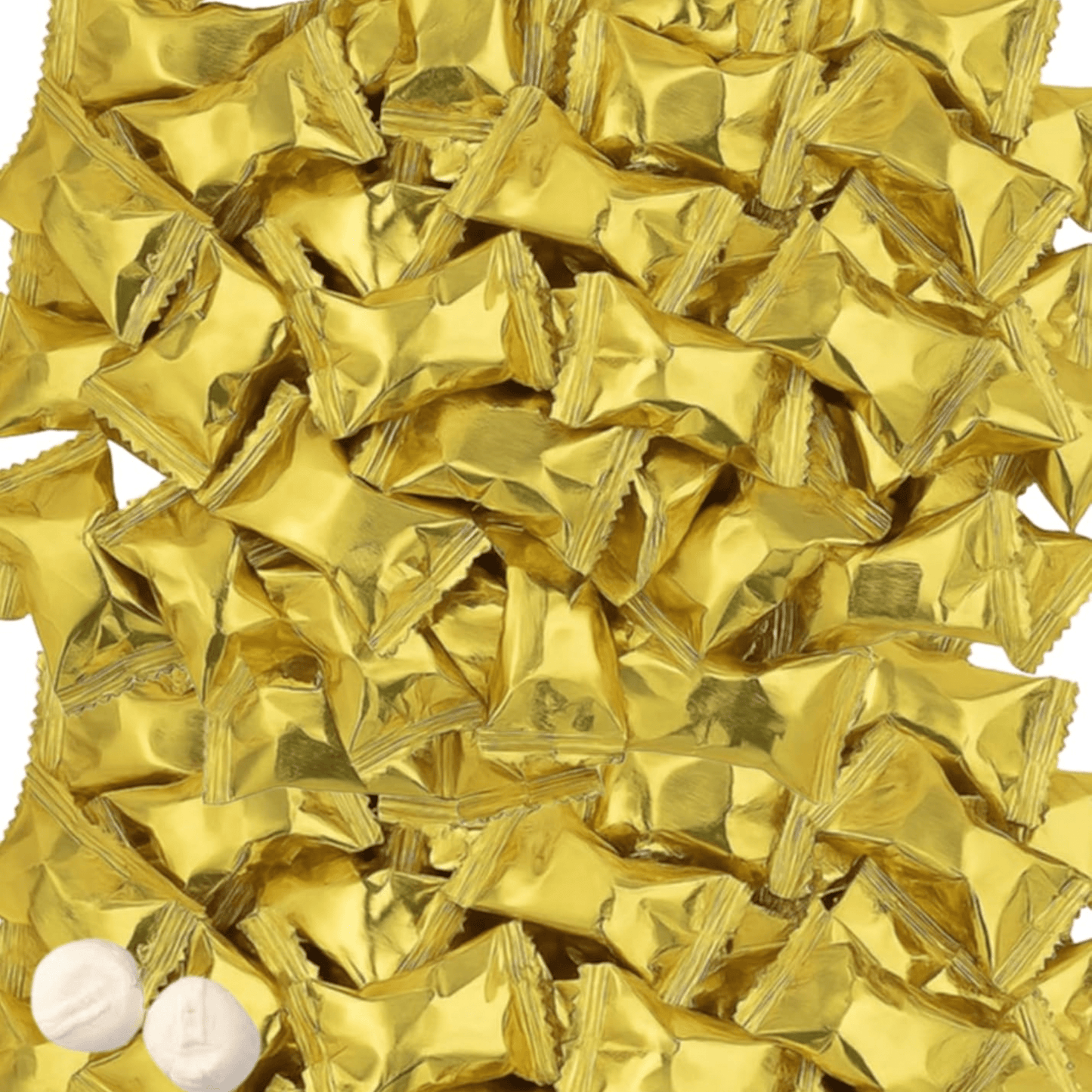 216ct Gold Wrapped Buttermints – Individually Wrapped Butter Mints Bulk for Weddings, Baby Showers, Retirement, Candy Buffets, and Thank You Gifts – Soft Buttermints - Birthday911