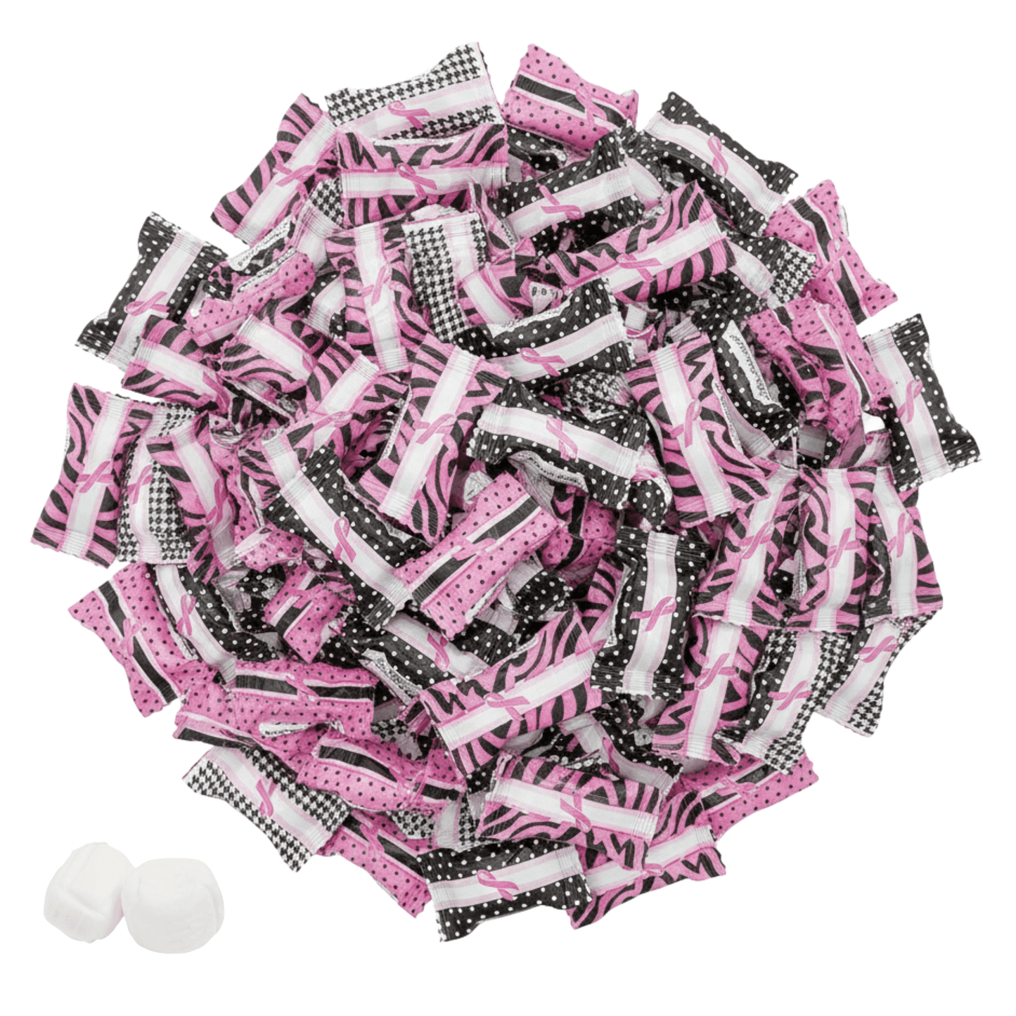 Breast Cancer Awareness Pink Buttermints – 216 - Count Bulk Individually Wrapped Candy for Events, Gifts, Fundraisers & Party Décor - Buttermint Cream Co.