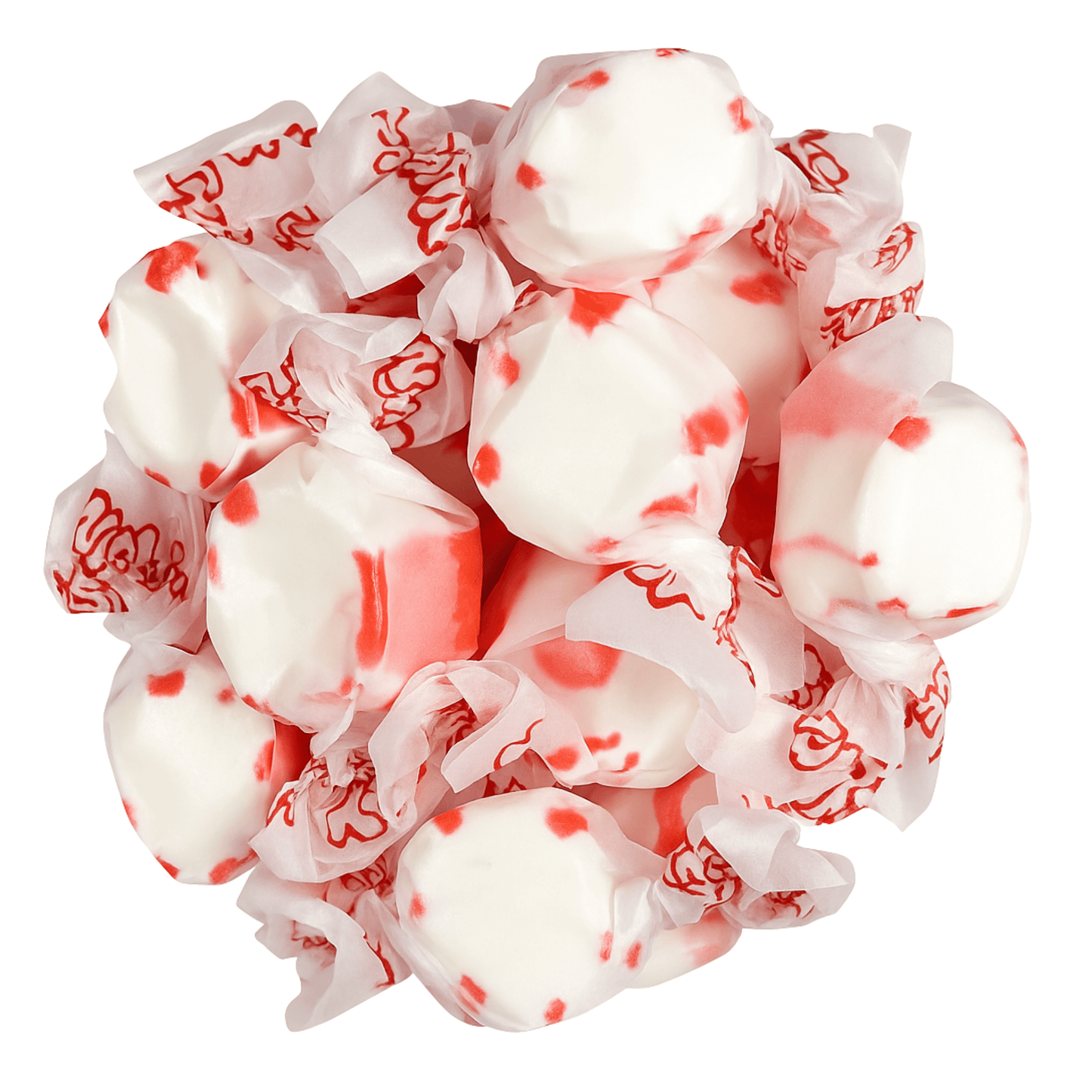 Taffy Town Peppermint Salt Water Taffy – Classic Red & White Candy - Buttermint Cream Co.