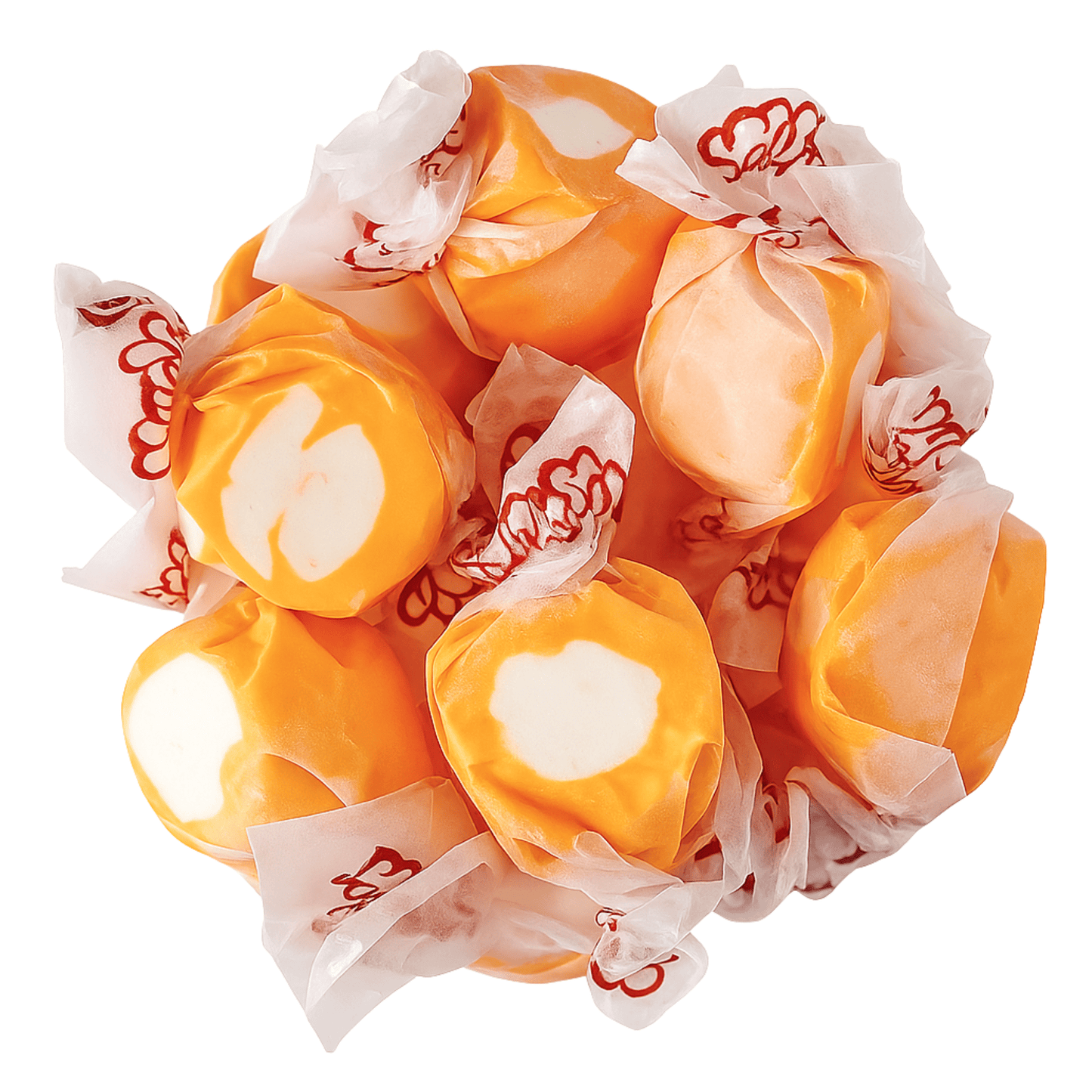 Taffy Town Tangerine Salt Water Taffy – Classic Soft Chew Candy - Buttermint Cream Co.