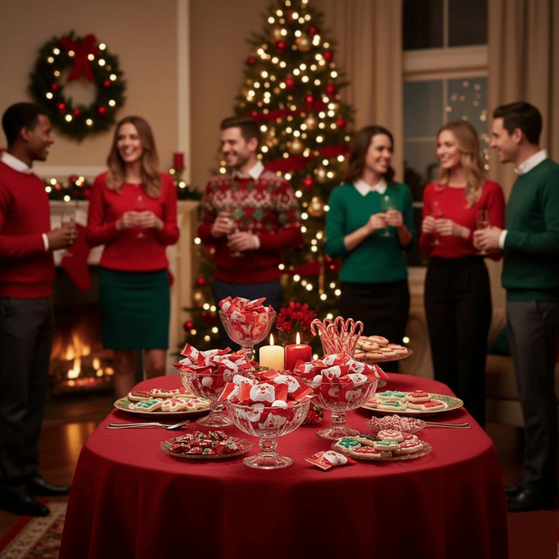 216ct Bulk Santa - Candy Mints Wrapped Christmas Buttermints - Buttermint Cream Co.