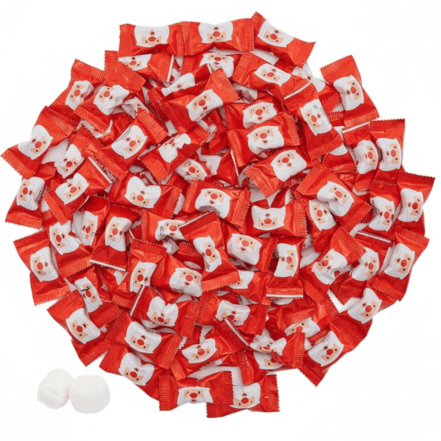 216ct Bulk Santa - Candy Mints Wrapped Christmas Buttermints - Buttermint Cream Co.