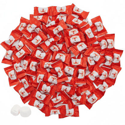 216ct Bulk Santa - Candy Mints Wrapped Christmas Buttermints - Buttermint Cream Co.