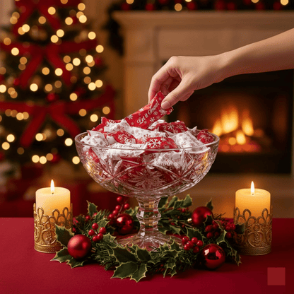 216ct Bulk Snowflakes - Candy Mints Wrapped Christmas Buttermints - Buttermint Cream Co.