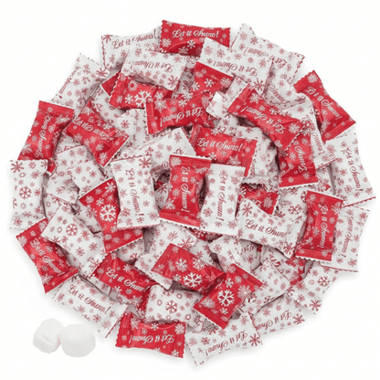 216ct Bulk Snowflakes - Candy Mints Wrapped Christmas Buttermints - Buttermint Cream Co.