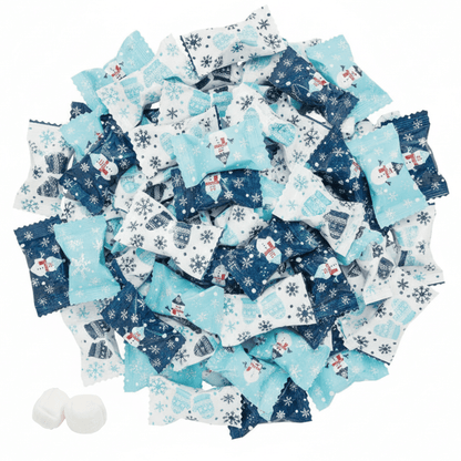 216ct Bulk Snowman - Candy Mints Wrapped Christmas Buttermints - Buttermint Cream Co.