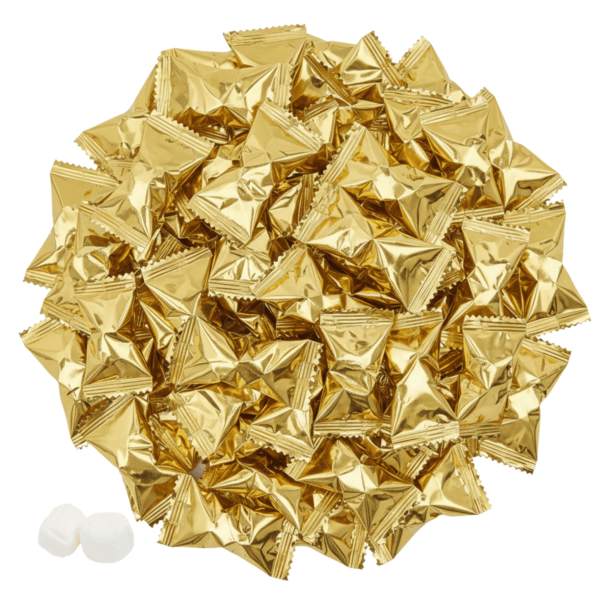 216ct Gold Wrapped Buttermints – Individually Wrapped Butter Mints Bulk for Weddings, Baby Showers, Retirement, Candy Buffets, and Thank You Gifts – Soft Buttermints - Buttermint Cream Co.