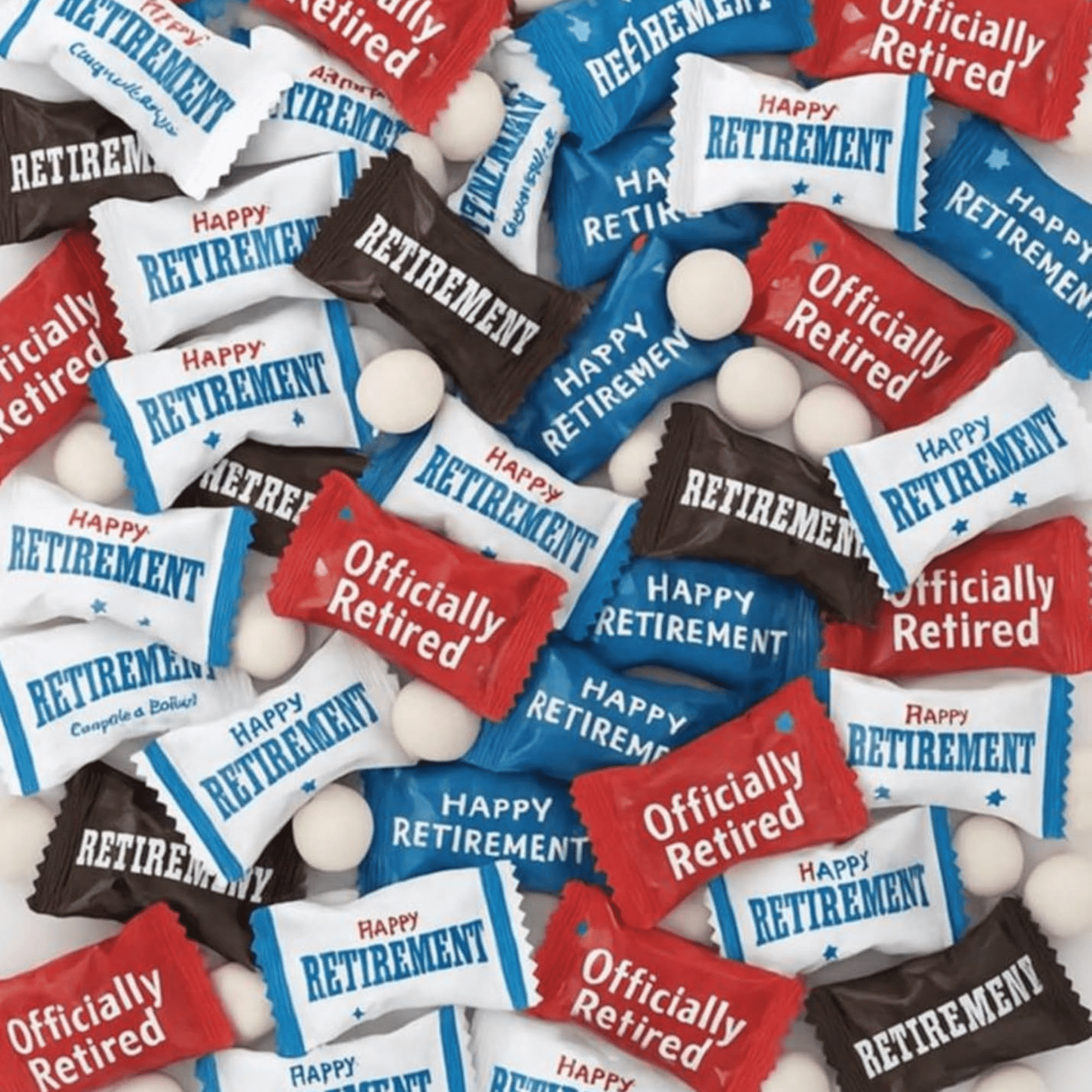 216ct Happy Retirement Mints Buttermints – Individually Wrapped Candy – Retirement Party Favors for Guests – Soft Dinner Mints for Celebrations - Birthday911