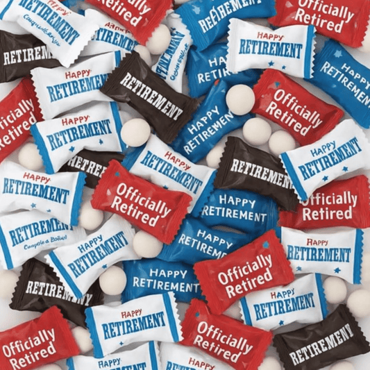 216ct Happy Retirement Mints Buttermints – Individually Wrapped Candy – Retirement Party Favors for Guests – Soft Dinner Mints for Celebrations - Birthday911