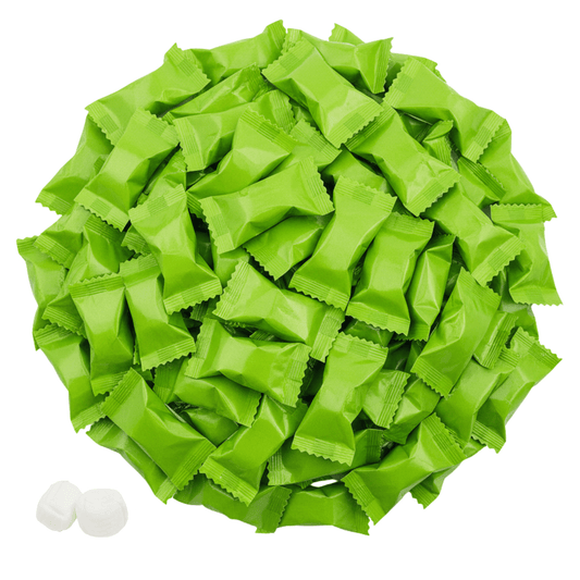 216ct Lime Green Butter Mints Individually Wrapped Bulk – Neon Buttermints for Weddings, Graduation, Candy Buffets and Christmas – Soft Green Mints - Buttermint Cream Co.