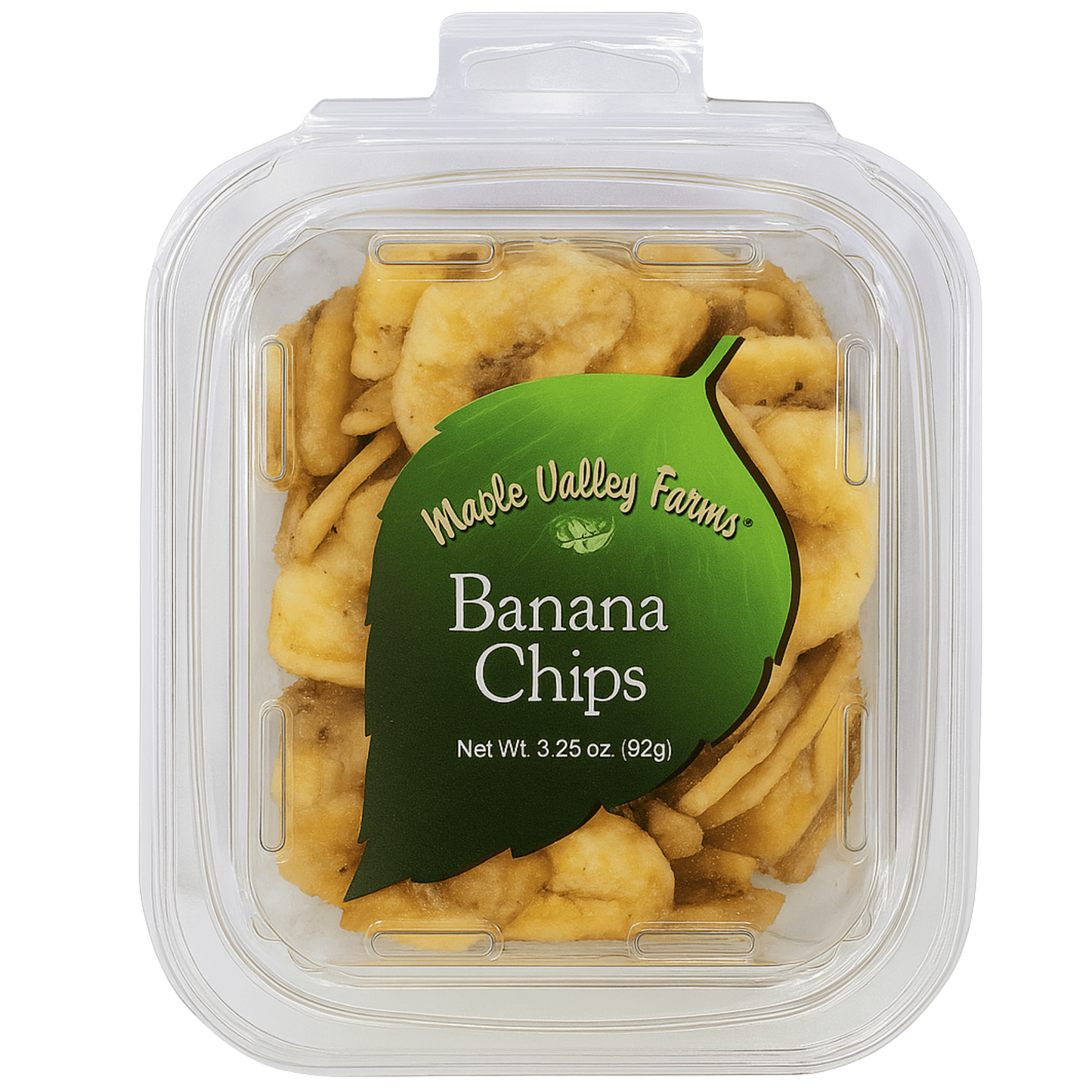 Maple Valley Farms Banana Chips 3.25 OZ Peg Tub - Buttermint Cream Co.
