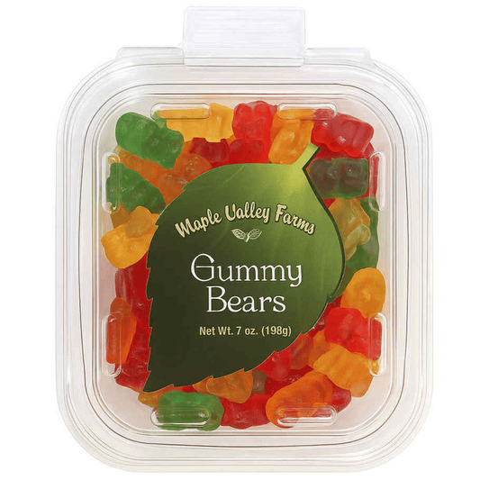 Maple Valley Farms Gummy Bears 7 OZ Peg Tub - Buttermint Cream Co.