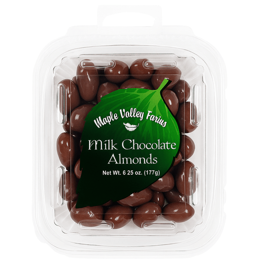 Maple Valley Farms Milk Chocolate Almonds 6.25 OZ - Buttermint Cream Co.