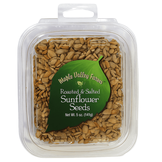 Maple Valley Farms Roasted And Salted Sunflower Seeds 5 OZ Peg Tub - Buttermint Cream Co.