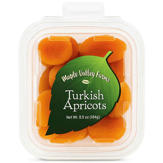 Maple Valley Farms Turkish Apricots 6.5 OZ Peg Tub - Buttermint Cream Co.