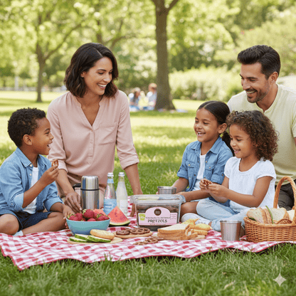Nancy Adams Milk Chocolate Caramel Pretzels 7.75 OZ Tub - Buttermint Cream Co.