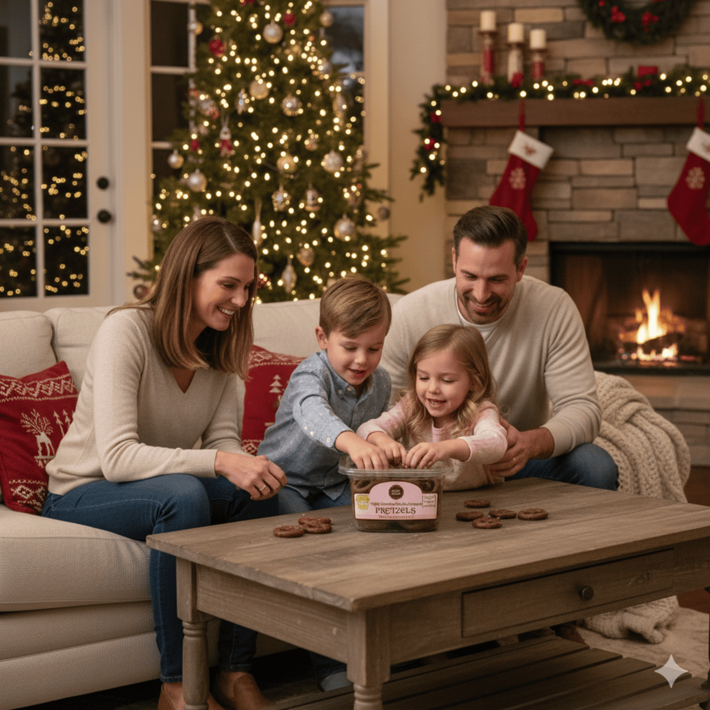 Nancy Adams Milk Chocolate Caramel Pretzels 7.75 OZ Tub - Buttermint Cream Co.