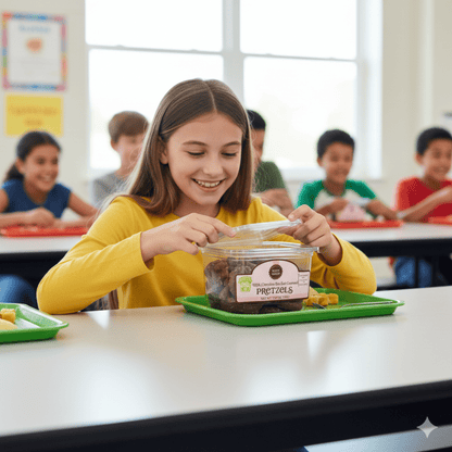 Nancy Adams Milk Chocolate Caramel Pretzels 7.75 OZ Tub - Buttermint Cream Co.