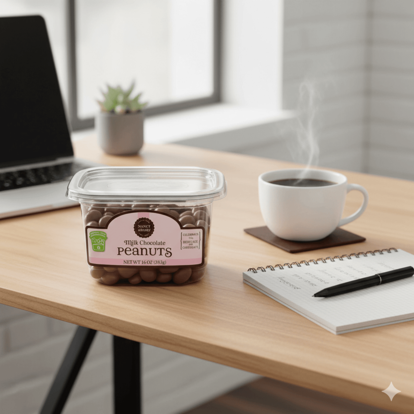 Nancy Adams Tub Milk Chocolate Peanuts 10 OZ Tub - Buttermint Cream Co.