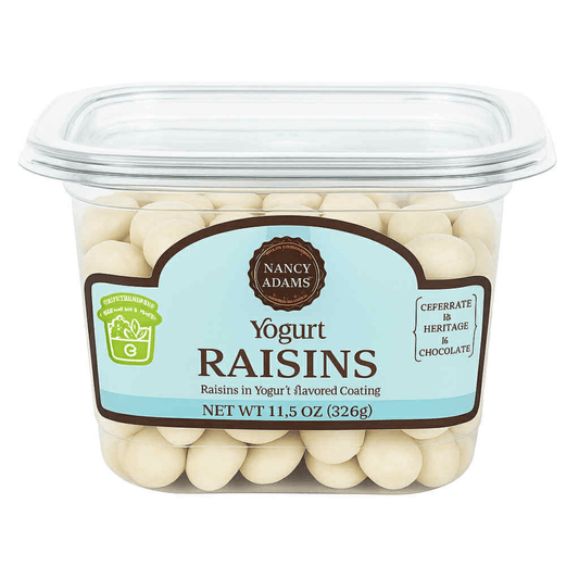 Nancy Adams Yogurt Raisins 11.5 OZ Tub - Buttermint Cream Co.