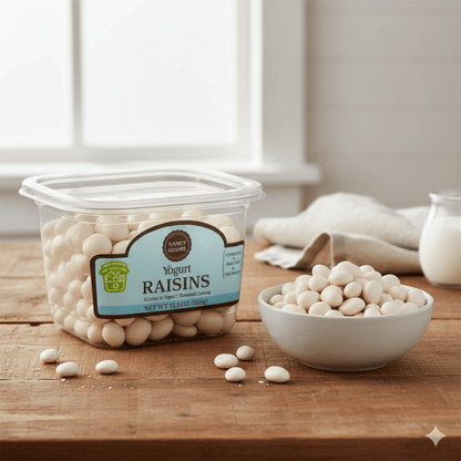 Nancy Adams Yogurt Raisins 11.5 OZ Tub - Buttermint Cream Co.