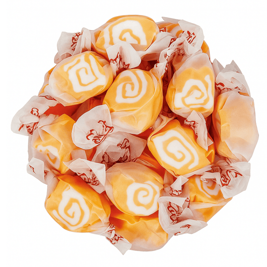 Taffy Town Orange Cream Salt Water Taffy – Classic Creamy Bulk Candy - Buttermint Cream Co.