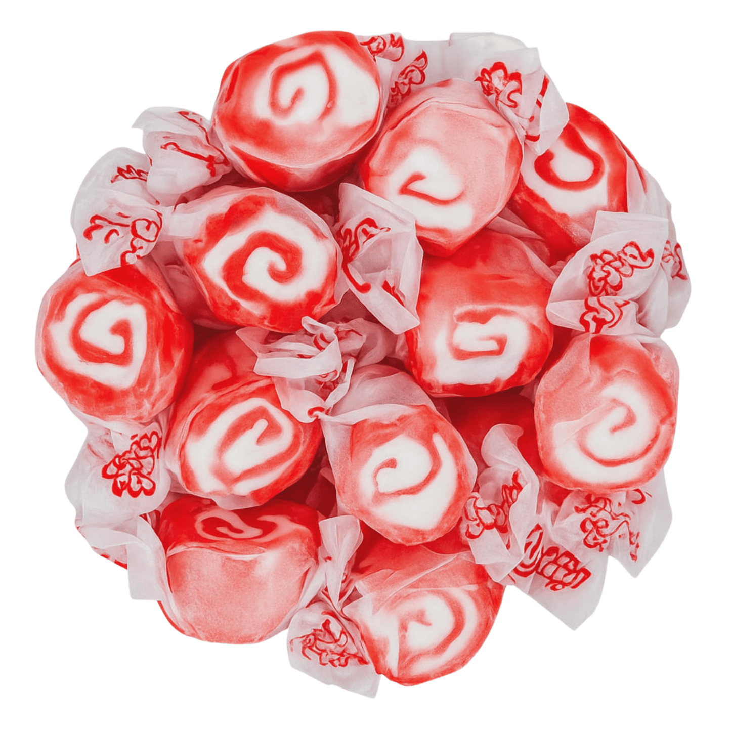 Taffy Town Red Licorice Salt Water Taffy – Soft, Chewy Nostalgic Candy with Vibrant Red Swirls - Buttermint Cream Co.