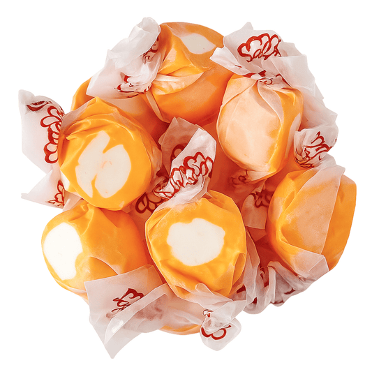 Taffy Town Tangerine Salt Water Taffy – Classic Soft Chew Candy - Buttermint Cream Co.
