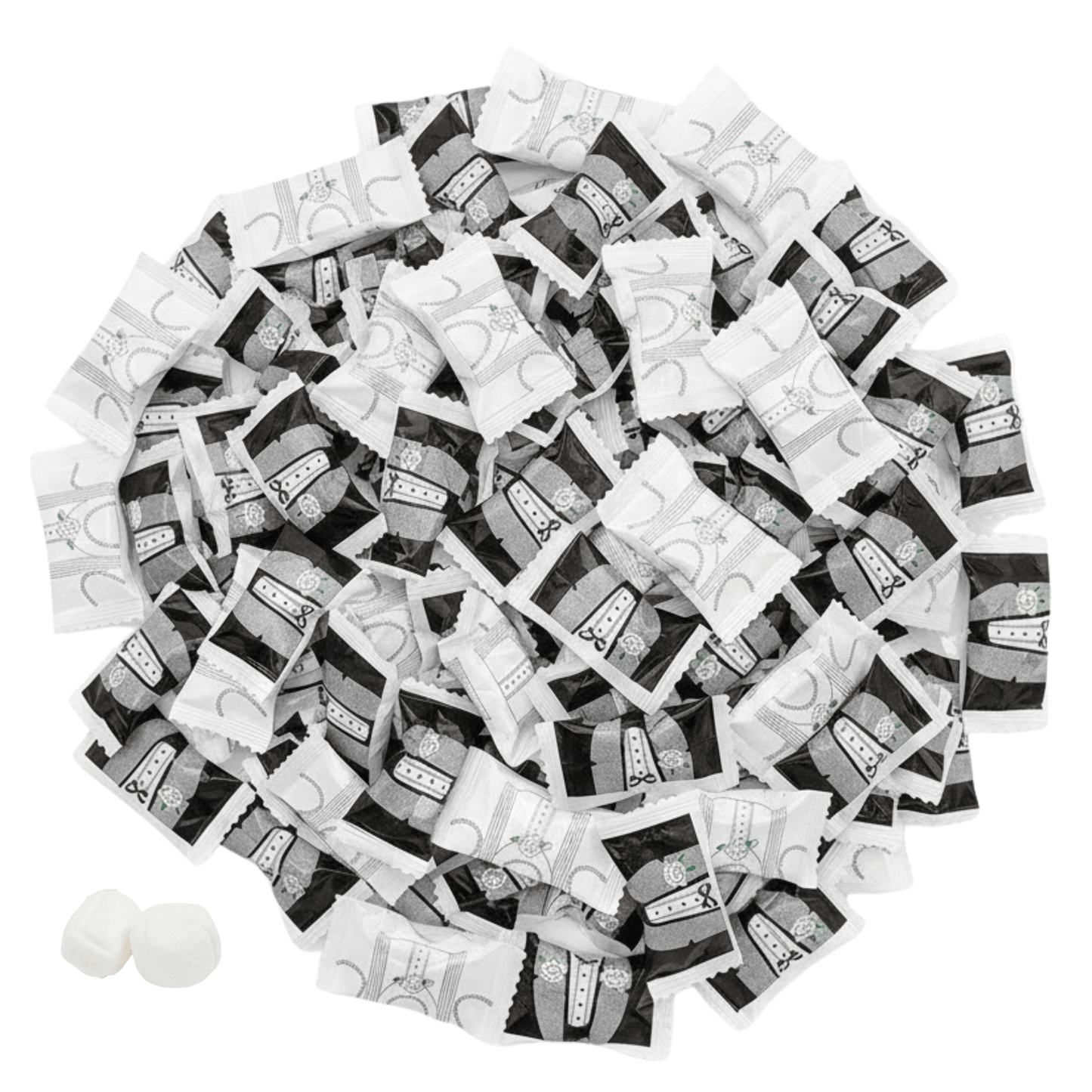 Wedding Butter Mints Individually Wrapped Bulk – 216ct White Buttermints Individually Wrapped for Wedding Favors, Reception Candy, Bridal Shower Mints Perfecto Dulces Para Boda - Buttermint Cream Co.